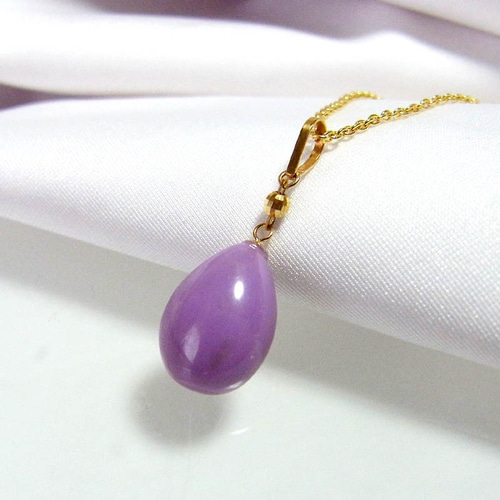 K18 フォスフォシデライト ネックレス トップ ペンダントトップ Rua  