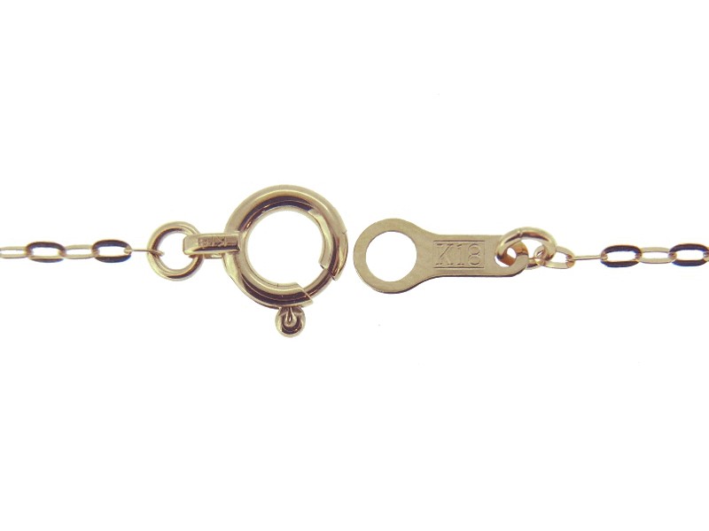 K18 フラットチェーン40cm