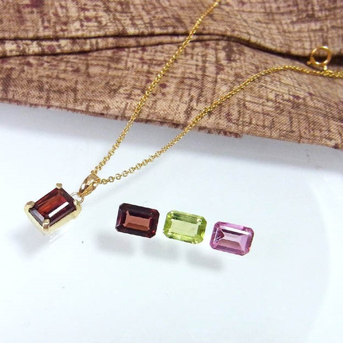 【最終価格】K18 YG ガーネットネックレストップ L&Co.(エルアンドコー)】ネックレス｜K18 ガーネット ネックレス