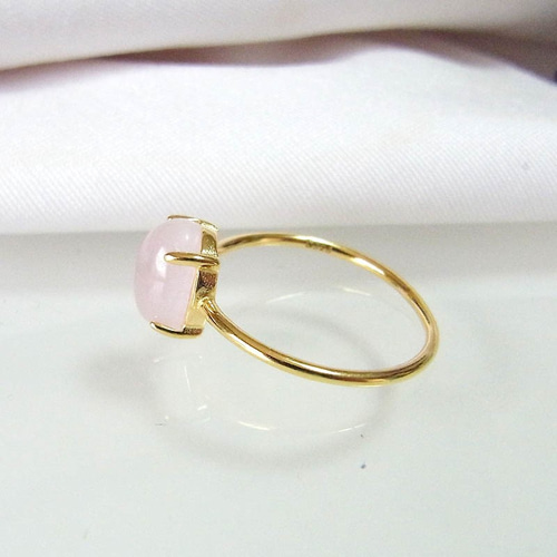 シルバー925 クンツァイト 一粒リング 指輪・リング Rua 通販 7427293