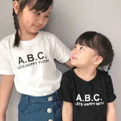 【お名前入り】ABC Tシャツ 2枚目の画像