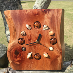 石垣島の島木の掛け時計 1枚目の画像