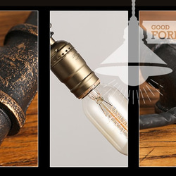 【Good Form‧好造形】Loft‧復古/工業風格‧愛迪生燈泡‧Loft水管檯燈(現+預)DL007-1- 第3張的照片