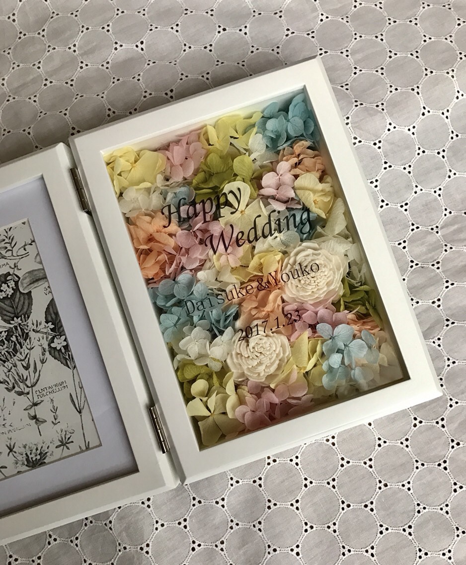たっぷり紫陽花の写真たて〈mix color〉