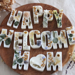 ◇送料込◇「WELCOME」香りとデザインが選べる⋆世界にひとつだけのアロマワックスサシェ 1枚目の画像