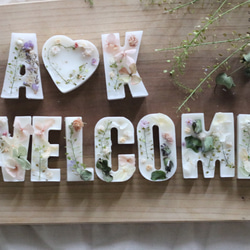 ◇送料込◇「WELCOME」香りとデザインが選べる⋆世界にひとつだけのアロマワックスサシェ 2枚目の画像