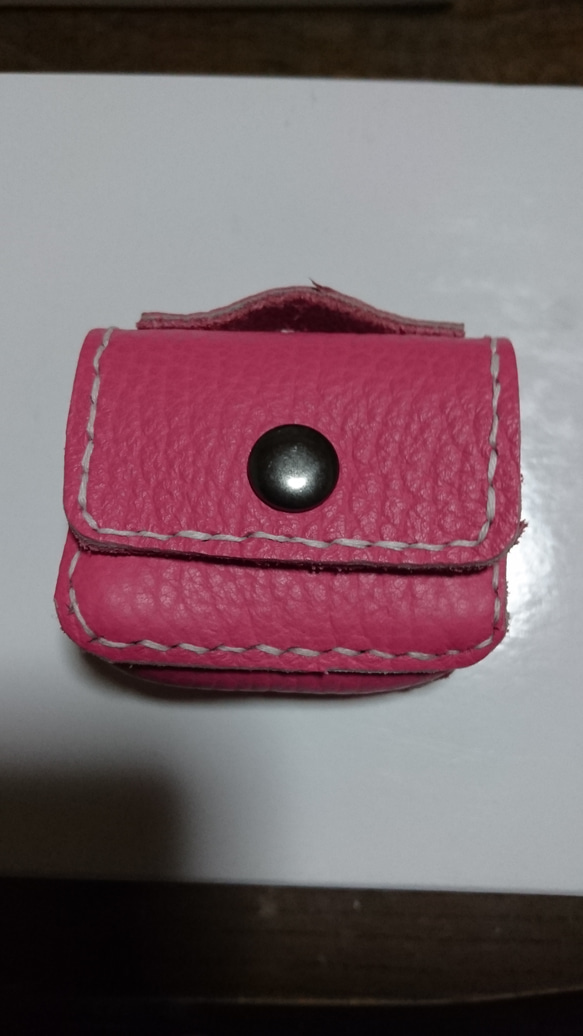 ミニチュア 学生風 カバン バッグ ピンク 2枚目の画像