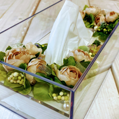 ハンドメイド　ディスプレイ台　飾り棚　ティッシュケース ハンドメイド ディスプレイ台 飾り棚 ティッシュケース