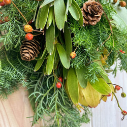 スワッグ　生花　クリスマス　お正月　壁飾り　ドア飾り 2枚目の画像