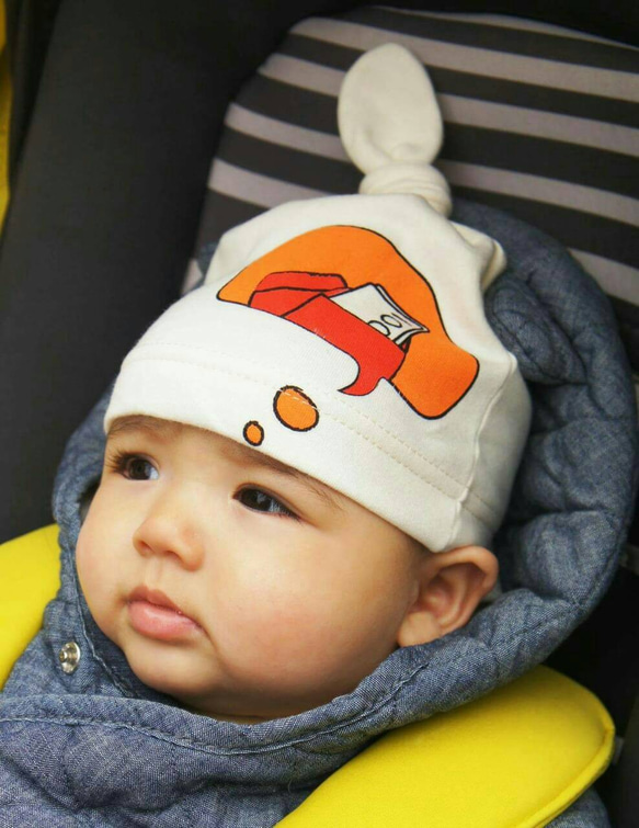 嬰兒發想帽//在想紅包款 第2張的照片