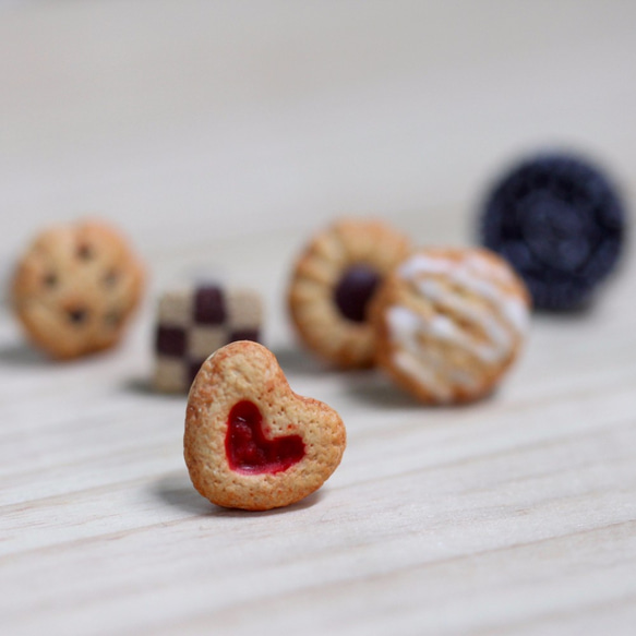 【8折】袖珍經典餅乾耳環 套組 Miniature Classic Cookies Earring Set 第4張的照片