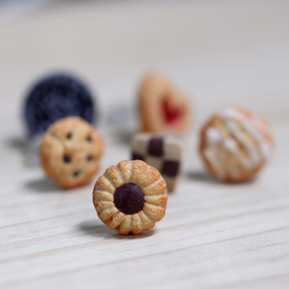 【8折】袖珍經典餅乾耳環 套組 Miniature Classic Cookies Earring Set 第6張的照片