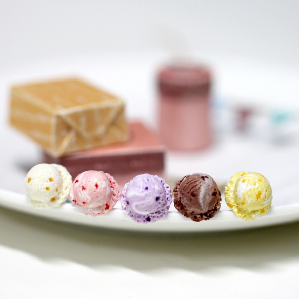 袖珍清涼冰淇淋耳環  Miniature Ice Cream Earring 第1張的照片