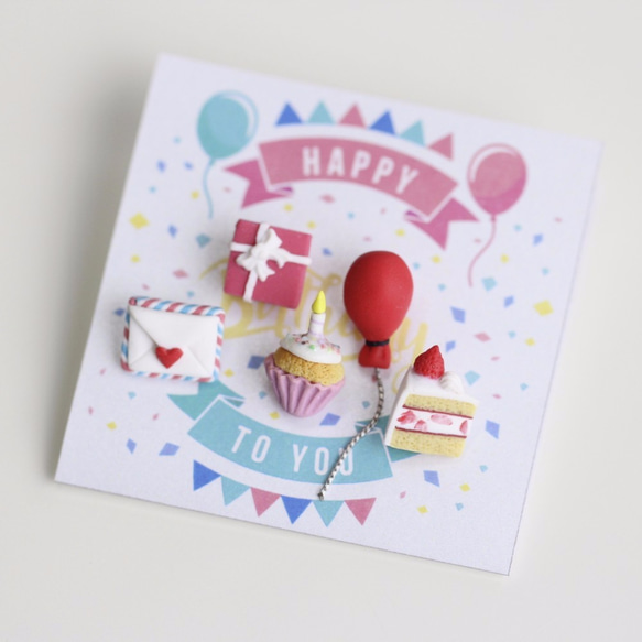 紅色生日派對耳環套組 Red Birthday Party Earring Set 第8張的照片