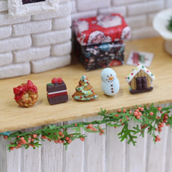 袖珍聖誕甜點耳環 Miniature Christmas Dessert Earring 貼耳式 第6張的照片