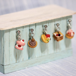 袖珍法式甜點耳環套組 Miniature French Dessert Earring Set 第4張的照片