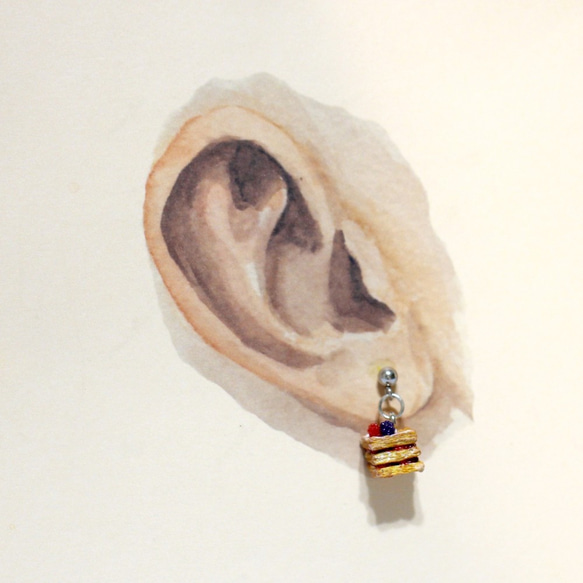 袖珍法式甜點耳環套組 Miniature French Dessert Earring Set 第6張的照片