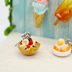 袖珍清涼夏日冰品耳環 Miniature Ice Cream earring冰淇淋芒果冰 第5張的照片