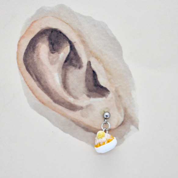 袖珍清涼夏日冰品耳環 Miniature Ice Cream earring冰淇淋芒果冰 第9張的照片