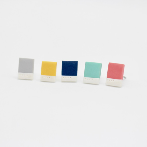 迷你純色色票耳環套組-MINI PANTONE COLOR Earrings Set個性文青 第2張的照片