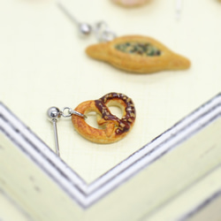 麵包嘉年華袖珍耳環-套組 Miniature Bread Carnival Earring Set 第7張的照片