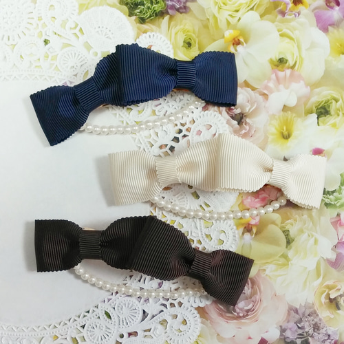 レア ラパフェ リボンバレッタ ローズ 二連パール 平成 ギャル レア ラパフェ リボンバレッタ ローズ 二連パール 平成 ギャル レア