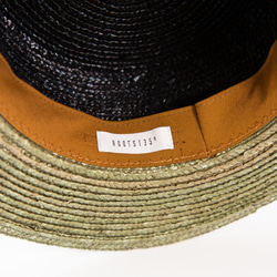 顏色變化的草編船帽（21SSN-011R） 第7張的照片