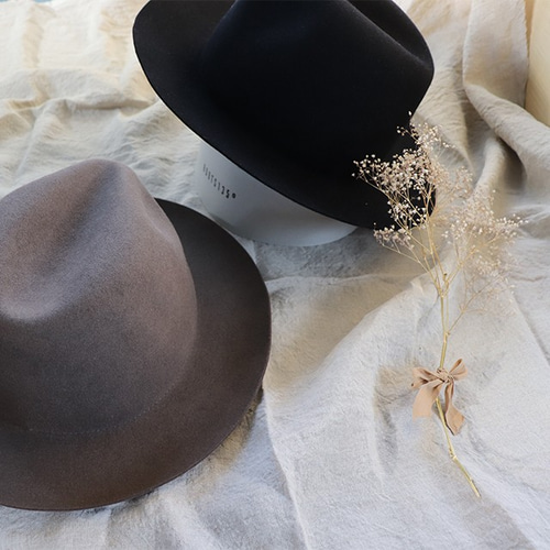 CA4LA ラビットファーハット　ブラック　日本製 CA4LA ラビットファー ハット CA4LA ハット