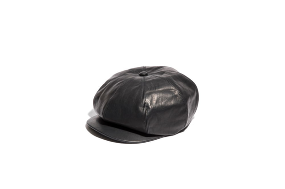 カウ レザー ビッグ シルエット キャスケット 帽子 メンズ COW