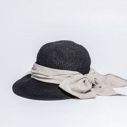 天然折疊媽媽帽草帽 (17SSN-006) 第6張的照片