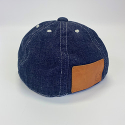 17SSS-004 使用岡山產布邊牛仔布（10 盎司）的複古風格帽子。兒童尺寸 54 厘米 第4張的照片