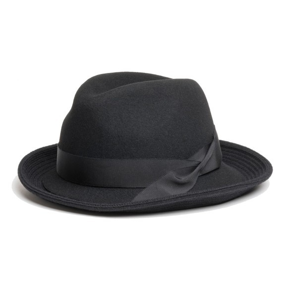 ツバ先の切り替えが新しい中折れハット（17AWN-006）BLK