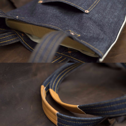 使用岡山生產的“Selvedge Denim”手提包 第3張的照片