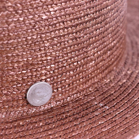 優質大麥刀片中折帽子L米色（18SSS-017） 第4張的照片