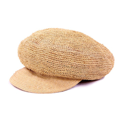 拉菲草材質大輪廓報童帽 M 自然 (18SSS-023) 第1張的照片