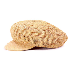 拉菲草材質大輪廓報童帽 M 自然 (18SSS-023) 第2張的照片