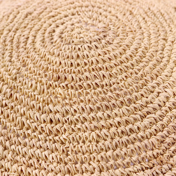 拉菲草材質大輪廓報童帽 M 自然 (18SSS-023) 第3張的照片