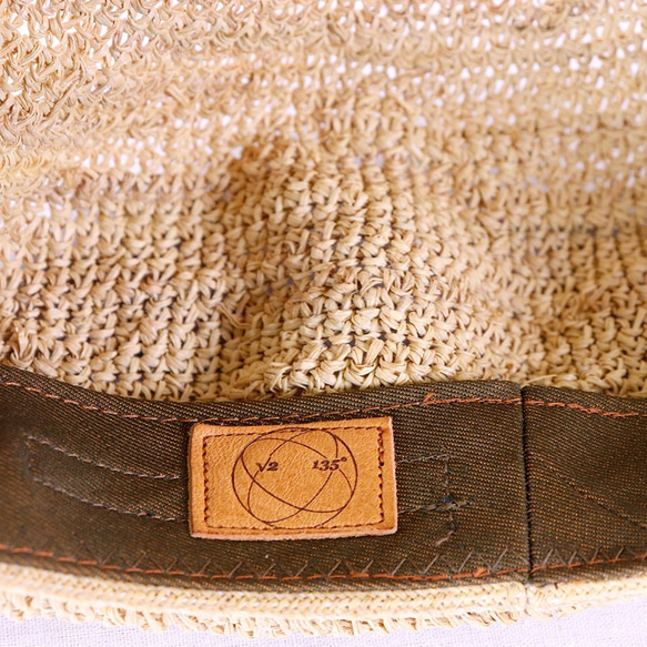 拉菲草材質大輪廓報童帽 M 自然 (18SSS-023) 第5張的照片
