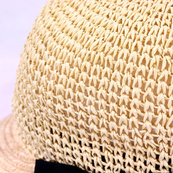 Top knitting x 刀片紙帽 M 米色 (18SSN-001) 第3張的照片