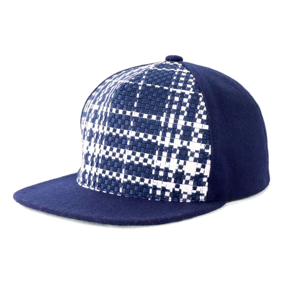 めずらしいギマ素材を使用!ツイードメルトンキャップ ネイビー(18AWS-003)