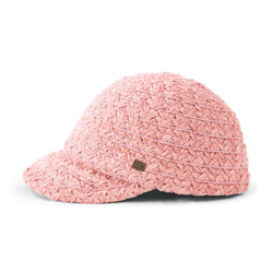 優雅的光澤！優雅的帽子粉紅色使用商城線程（18 AWS  -  008） 第2張的照片