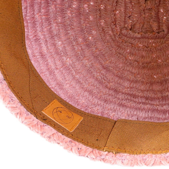 優雅的光澤！優雅的帽子粉紅色使用商城線程（18 AWS  -  008） 第5張的照片