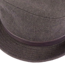 冬天推薦舒適的材料！麻羊毛氈帽棕色（18AWS-013） 第4張的照片