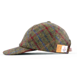 全哈里斯花呢！任何地方都無法模仿的奢華Harris Tweed Cap Black (18AWS-016) 第2張的照片