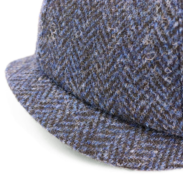 全哈里斯花呢！ Harris Tweed Beret Cass Brown (18AWS-017) 奢華感十足 第3張的照片