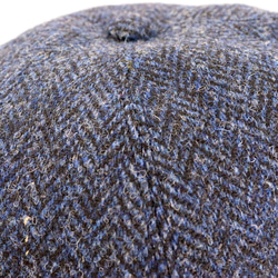 全哈里斯花呢！ Harris Tweed Beret Cass Navy (18AWS-017) 奢華感十足 第3張的照片