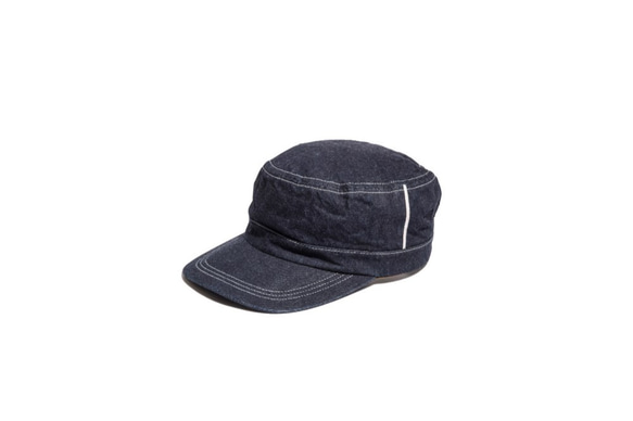 [降價]我想享受褪色！使用岡山縣的斜紋粗斜紋棉布的工作帽（16AWS-001） 第1張的照片
