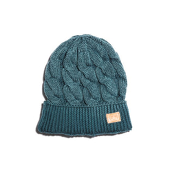 【降價】羊毛針織帽藍色精緻變色（16AWS-007） 第1張的照片