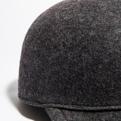 [降價]用一張氈製成的簡單的低帽卡其色L（16AWS-009） 第4張的照片
