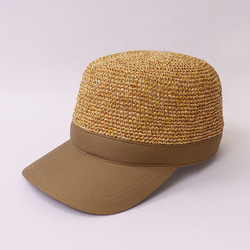 紙鉤針工作帽棕色（20SSS-007_BRN） 第1張的照片